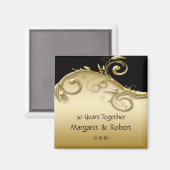 02 Gold und Black 50 Jubiläum Magnet (Vorderseite/Rückseite)