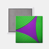 02 Green & Lila Triangle Magnet (Vorderseite/Rückseite)