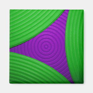 02 Green & Lila Triangle Magnet