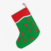 02 Rentier Green Strumpfs Kleiner Weihnachtsstrumpf (Rückseite (Hängend))
