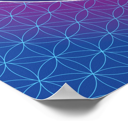 02 TRANSCENDENZ - Blume des Lebens Poster (Ecke)