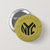 02of12 Brooklyn Token Party Button (Vorne & Hinten)