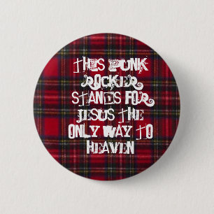 0300, DIESER PUNKrocker STEHT FÜR JESUS DAS ONL… Button