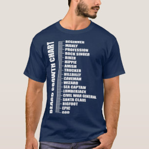 032347 Beard Growth Chart Phantastisch Beard T-Shirt