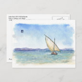 (037) Latin Sailboat Postkarte (Vorne/Hinten)