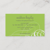 038 Julie :: Designer vogue L20 Visitenkarte (Rückseite)