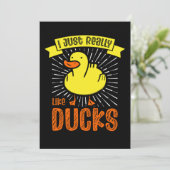 03.Rubber duck for a Duck Lovers Save The Date (Stehend Vorderseite)