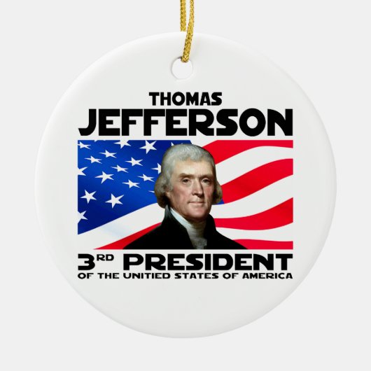 03 Thomas Jefferson Keramikornament (Vorne)