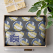 03 von 12 Volleyball-Musterpapier Seidenpapier (Geschenk)