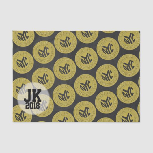 03of12 Classic New York New York Party Seidenpapier (Vorderseite)