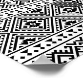 04012020-Tribal-ethnische Muster-08 Poster (Ecke)