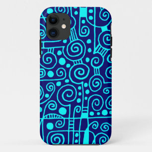040512 - Cyan on Deep Navy.pdf iPhone 11 Hülle