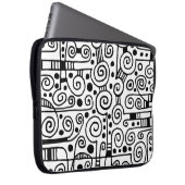 040512 - Schwarz auf Weiß Laptopschutzhülle (Vorne Rechts)