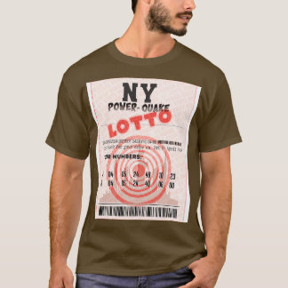 040524 NE Earthquake PowerQuake NY Skyline Lottery T-Shirt