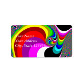 040 Obama - Fraktal Art Adressaufkleber (Vorne)