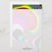 040 Obama - Fraktal Art Briefpapier (Vorne/Hinten)