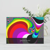 040 Obama - Fraktal Art Einladung (Stehend Vorderseite)