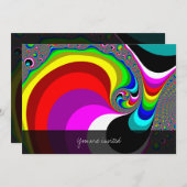 040 Obama - Fraktal Art Einladung (Vorne/Hinten)