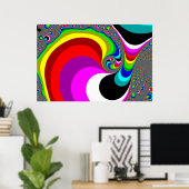 040 Obama - Fraktal Art Poster (Heimbüro)