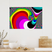 040 Obama - Fraktal Art Poster (Küche)