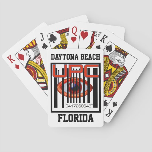 0417260643 UPC "Bar-Code" Daytona Beach Spielkarten (Rückseite)