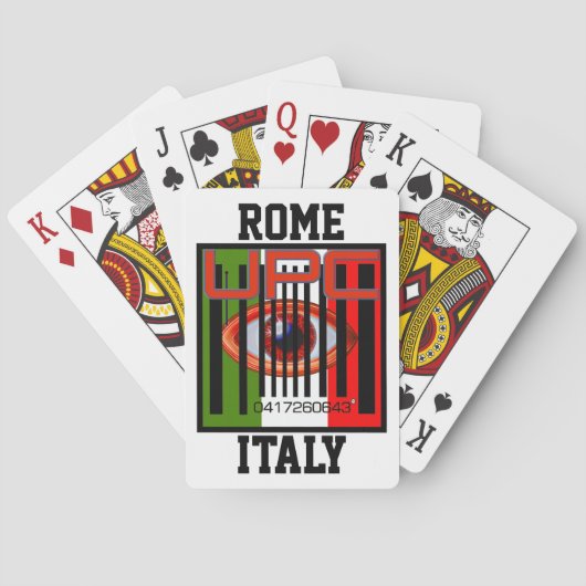 0417260643 UPC "Bar Code" Spielkarten Rom Italien (Rückseite)