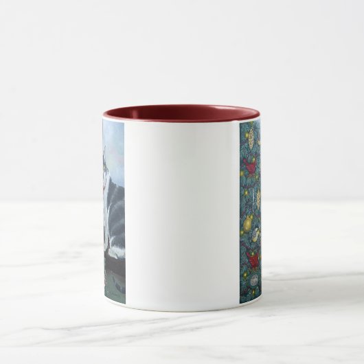 0417 Weihnachtskatze Tasse (Zentrum)