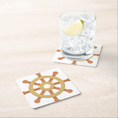 041-Ruder Rechteckiger Pappuntersetzer (Vor Ort)