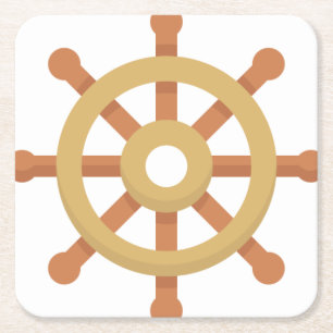 041-Ruder Rechteckiger Pappuntersetzer