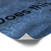 042, Macht das meinen Hintern groß aussehen? Poster (Ecke)