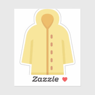 042-Regenmantel Aufkleber