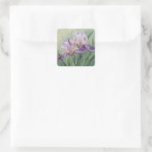 0455 Lila Ire Quadratischer Aufkleber (Tasche)