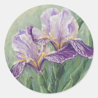 0455 Lila Ire Runder Aufkleber