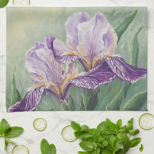 0455 Lila Irische Handtuch (Gefaltet)