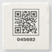 045692 Code für die geheime QR-Meldung Steinuntersetzer (Vorderseite)
