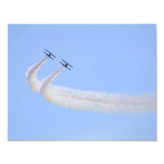 0457-Zwei Bi-Flugzeug Fotodruck (Vorne)