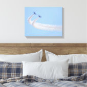 0457-Zwei Bi-Flugzeug Leinwanddruck (Insitu (Schlafzimmer))