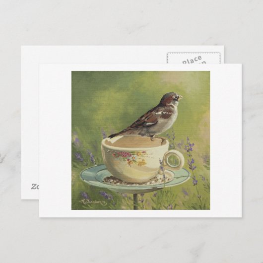 0470 Sparrow Postkarte (Vorne/Hinten)