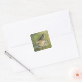 0470 Sparrow Quadratischer Aufkleber (Umschlag)