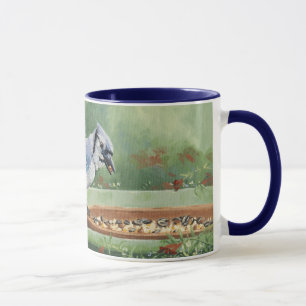 0481 Blau-Jay an der Zufuhr Tasse