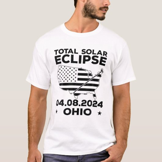 04.08.2024 Total Solar Eclipse Event 8. April, T-Shirt (Vorderseite)