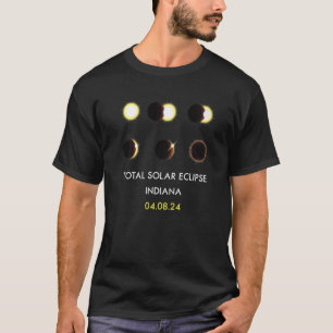 04 08 24 Solar Eclipse Indiana Eclipse Phase insge T-Shirt