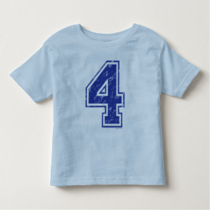 04 Custom Jersey Blue Kleinkind T-shirt