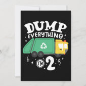 04.Garbage Truck für einen Mülltransporter-Lüfter Save The Date (Vorderseite)