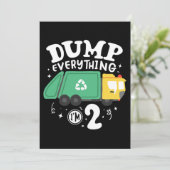 04.Garbage Truck für einen Mülltransporter-Lüfter Save The Date (Stehend Vorderseite)