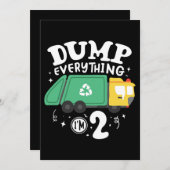 04.Garbage Truck für einen Mülltransporter-Lüfter Save The Date (Vorne/Hinten)