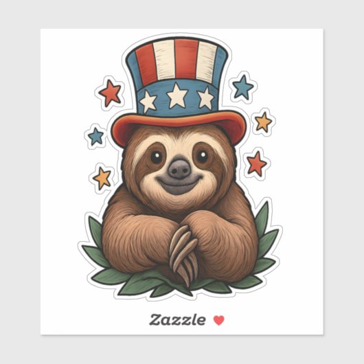 04. Juli Aufkleber (Blatt)