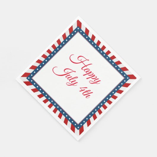 04. Juli Paper Napkins Serviette (Ecke)