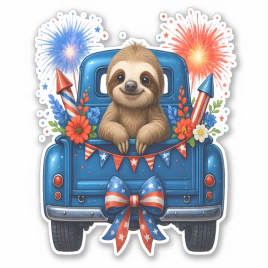 04. Juli - USA Aufkleber (Vorderseite)