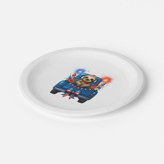 04. Juli - USA Pappteller (Schrägansicht)